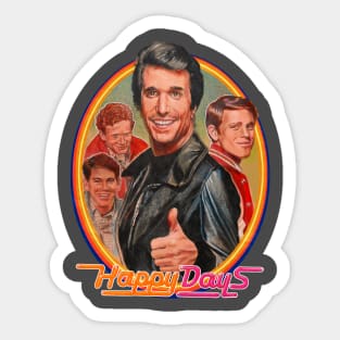 the Fonz and gang Sticker